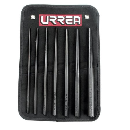 URREA Punches and drift pins set of 7 pieces. 96A